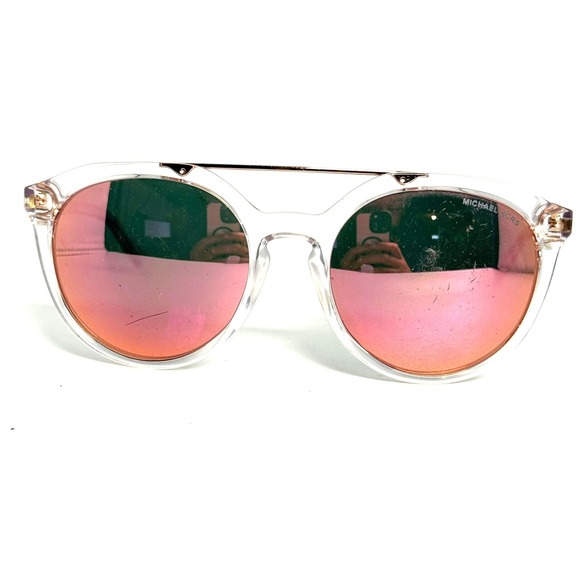 Michael Kors MK 2076 Cape May Clear Rose Gold Mirror Sunglasses 30504Z 55-19-140 main image 6